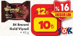 ETİ BROWNİ GOLD VİŞNELİ KEK 45 G